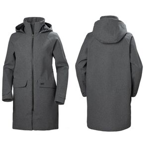 Helly Hansen Women’s Helly Tech® Long Hooded Softshell Parka – Grey, Size M